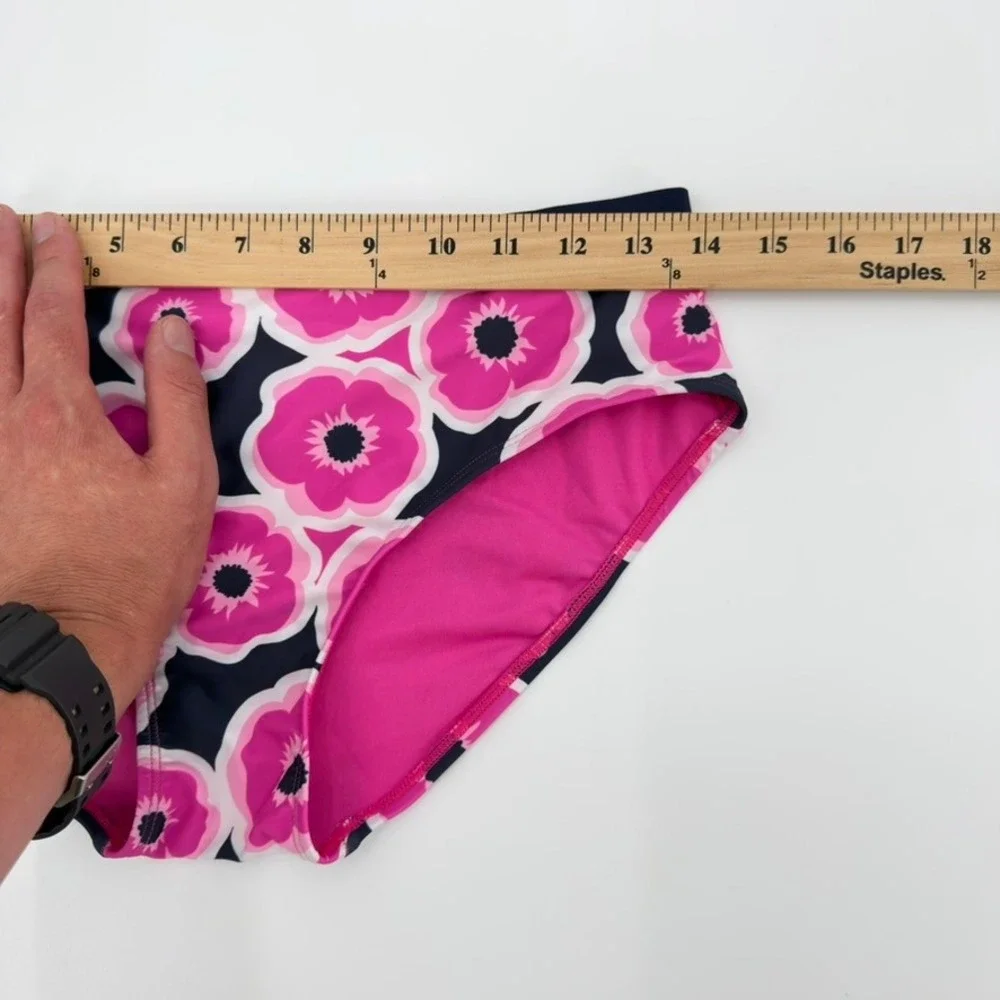 Thereabouts Kids XL Pink Poppy Floral Bikini Bottom Navy Blue Swim F31543